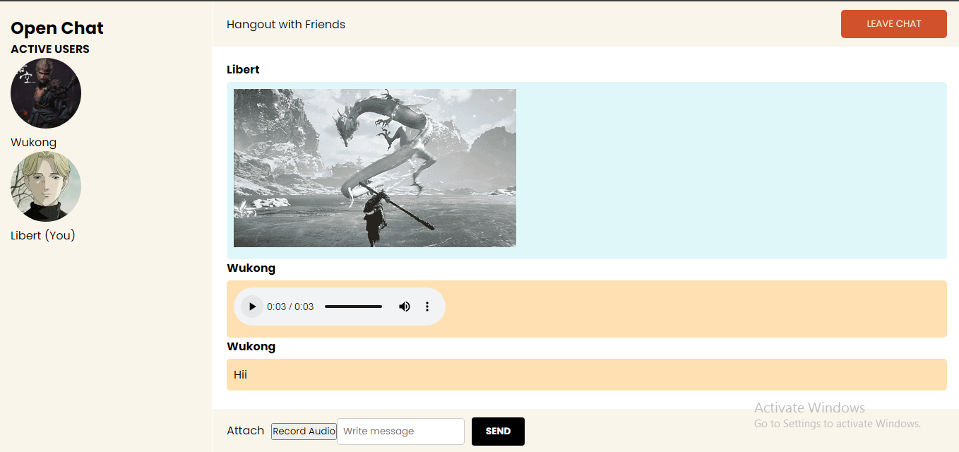TalkSphere - Real-time chat app